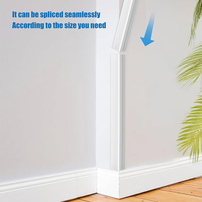 Wall Corner Protectors 4 Pack,1.57x1.57x23.62x0.12 inch PVC Double Side Proof Corner Guards for