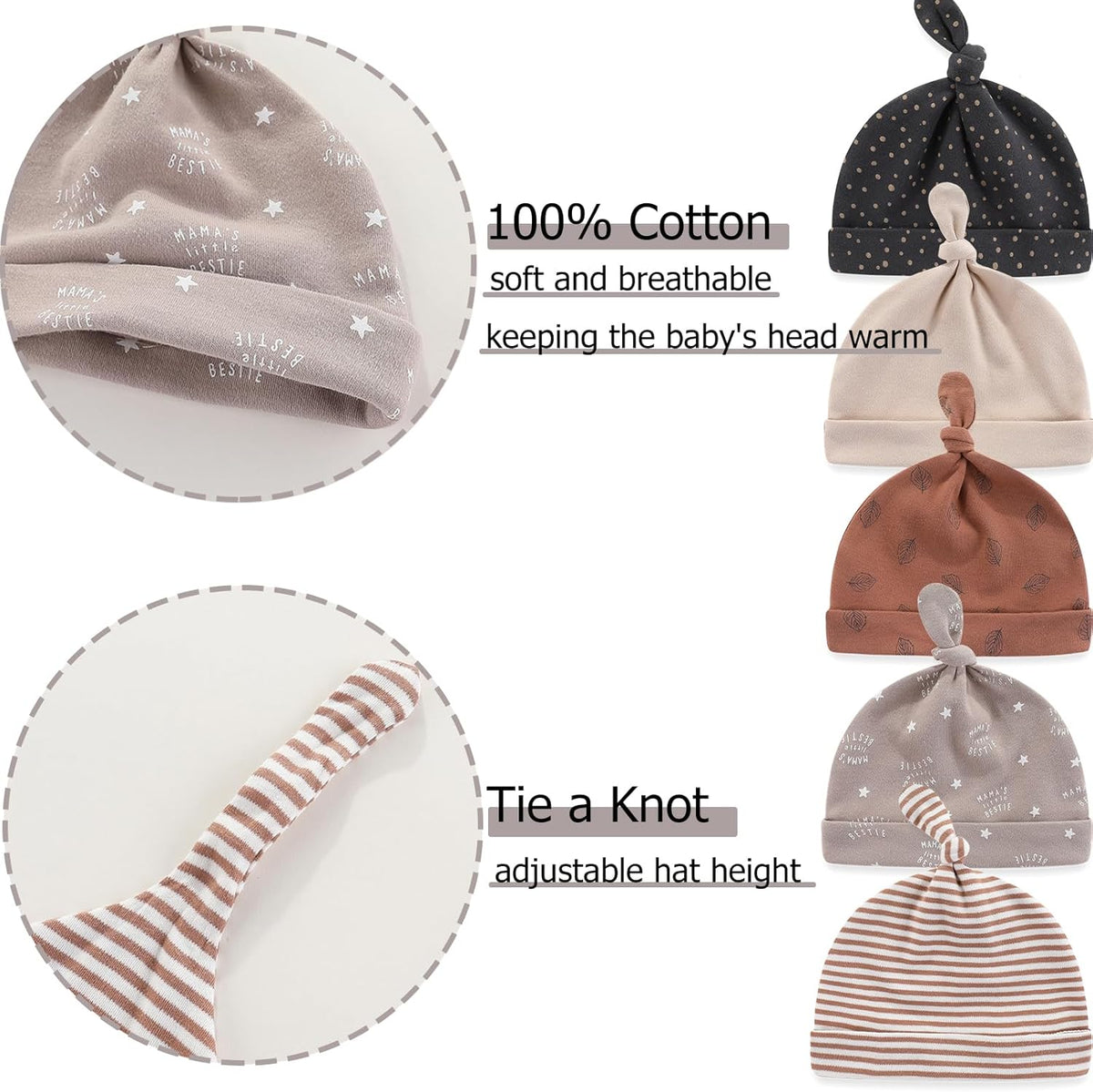 Baby Hats Mittens and Socks Set Cotton Newborn Hat Beanie Soft Infant Girls Boys Caps Gloves 0-6