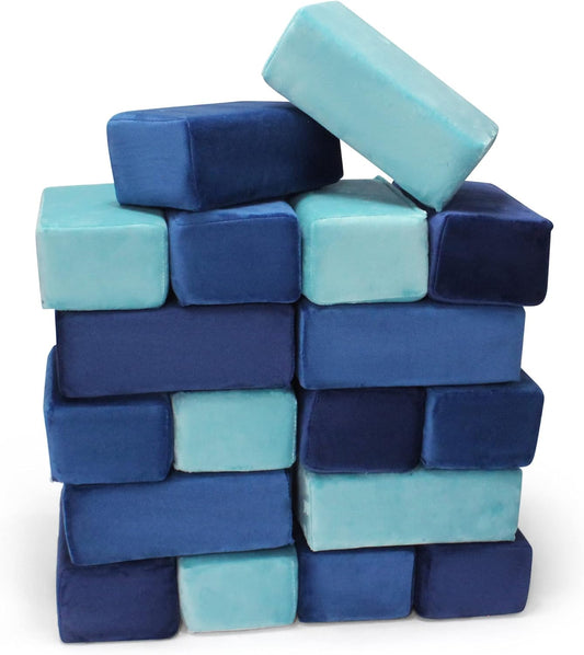 The Original Premium Plush Building Block for Kids - Certified Safe Foam Blocks in Luxuriously Soft