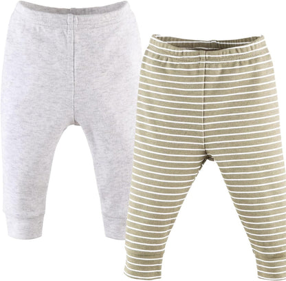 The Peanutshell 5 Pack Baby Boy or Girl Pants Set - 100% Cotton Toddler Pants, 0-24 Months for