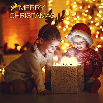 Cat Lamp, Cute Kitty Night Light with Remote Control, Christmas Gifts for Girls Boys Teens