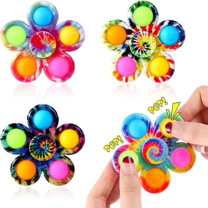 Fidget Spinner Bulk 4 Pack, Sensory Fidget Toys for Kids Adults, Fidget Spinners Anxiety Stress