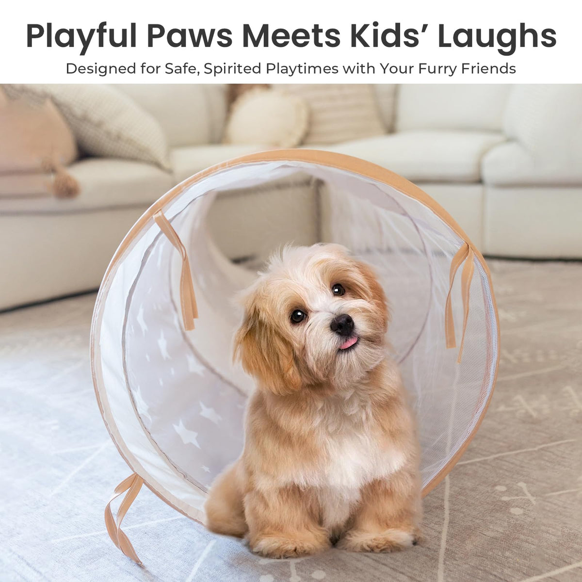 Tiny Land Kids Tunnel Toys with Storage Bag for Toddlers