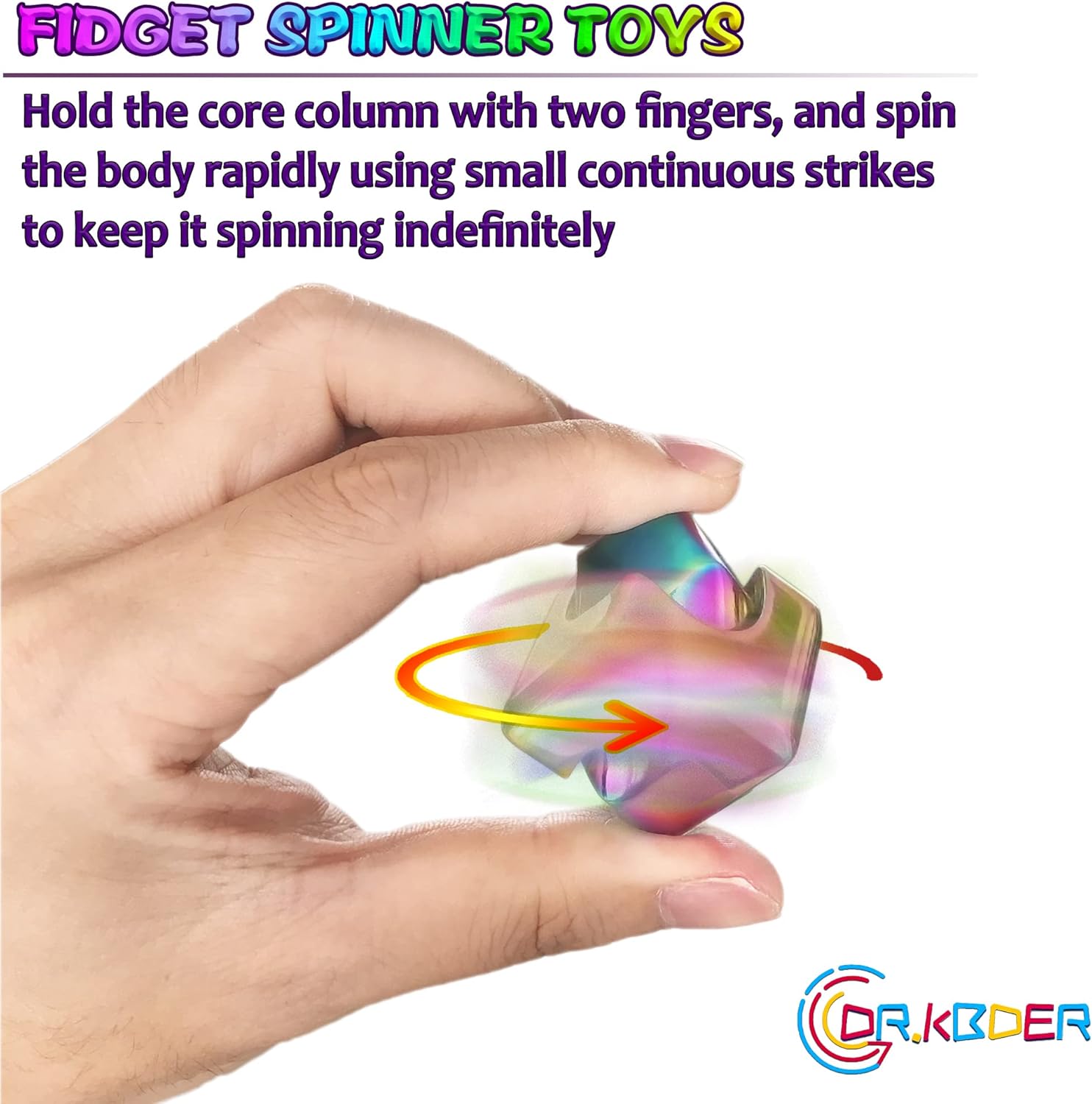 Fidget Spinner Toys Cube Adults, Easter Basket Stuffers for Teens Metal EDC Cool Desk Gadgets