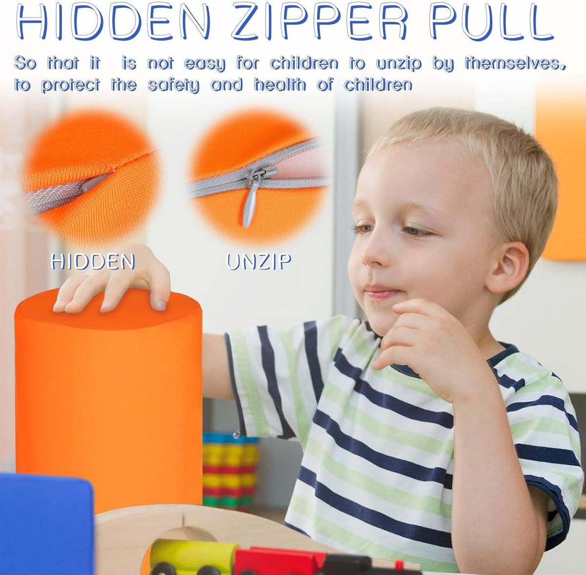 Toddler Foam Building Blocks, 12 PCS + 4 Kinds of Shapes Colourful Stacking Block Sets for Kids