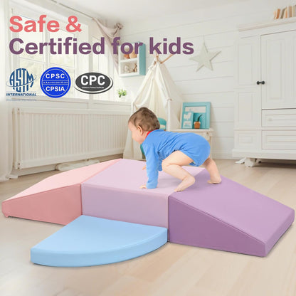 Climbing Foam Blocks for Toddlers: PU Leather Foam Blocks for Kids Active Play - Toddler Climbing