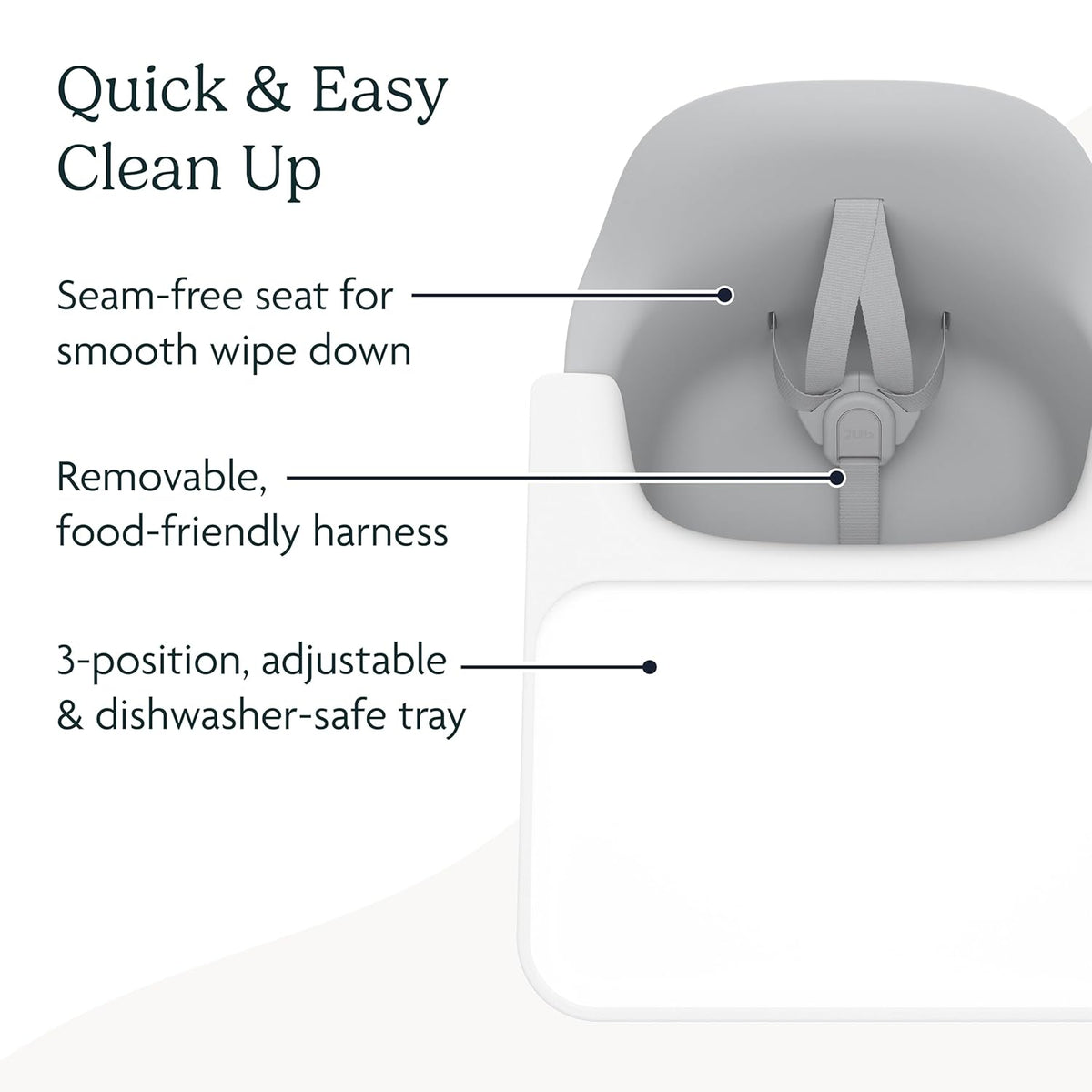 UPPAbaby Ciro High Chair/Sleek, Easy-to-Clean Design/Perfect-Fit Tray to Bring Baby to