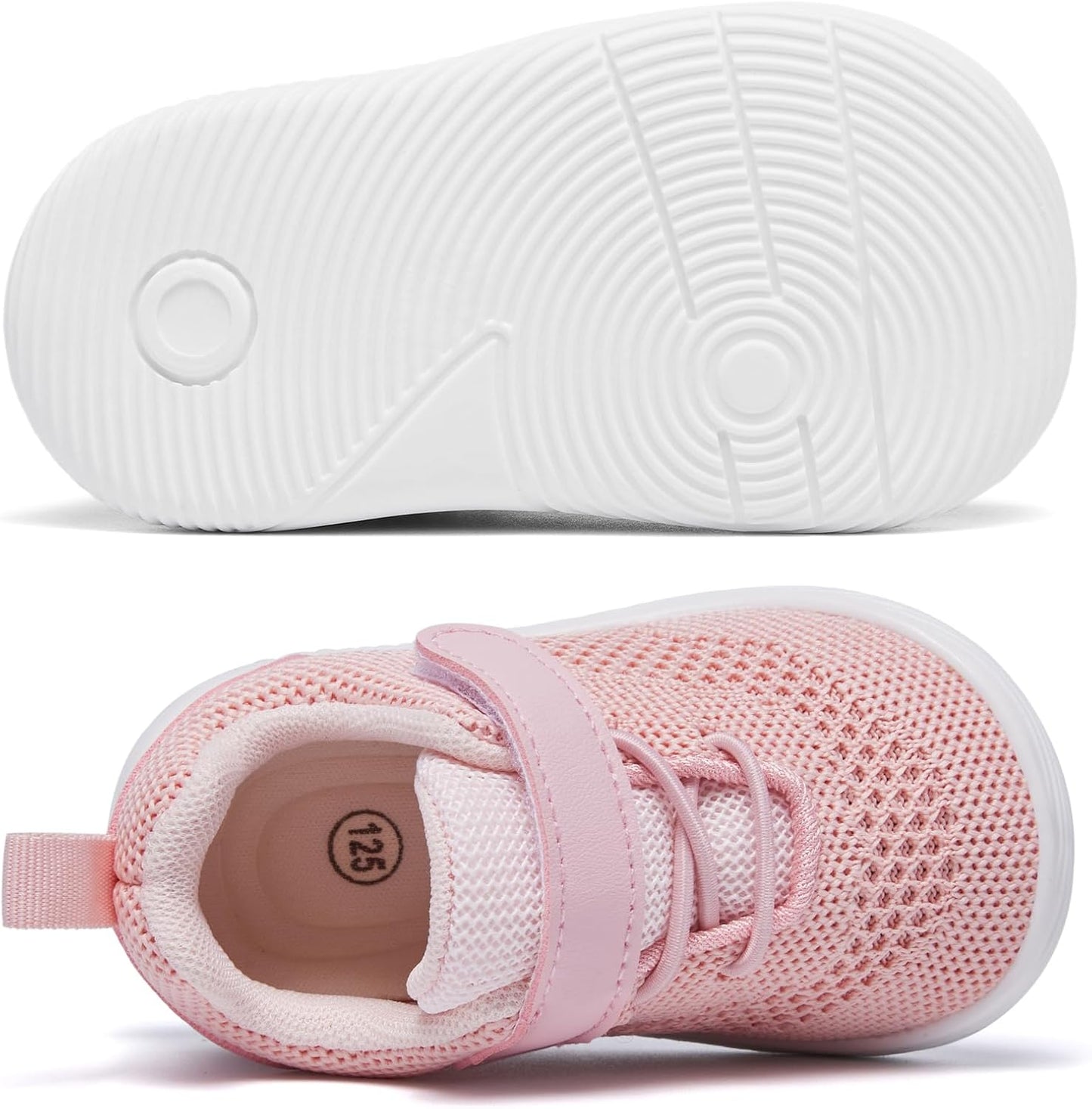 MORENDL Toddler Sneakers Baby Boys & Girls Barefoot Shoes Lightweight Breathable Walking Running