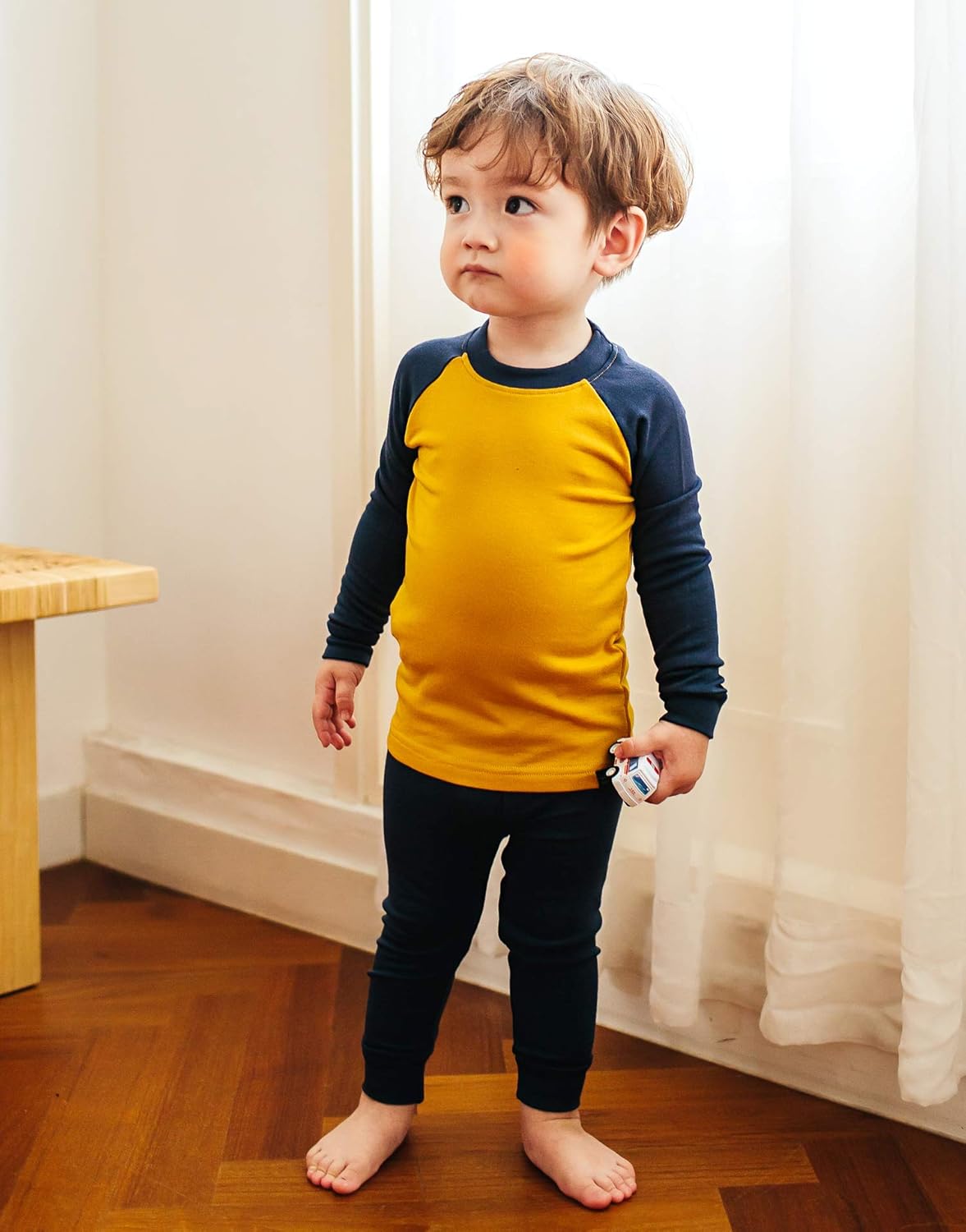 VAENAIT 6M-12Y Toddler Toddler Kids Toddler Girls Boys Soft Comfy Modal Tencel Solid Raglan