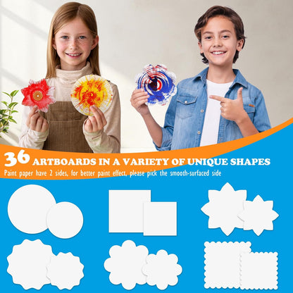 Arts and Crafts for Kids Ages 4-8,Paint Spin Art Machine Kit,Art Craft Set for 6-9 Year Old,Cool