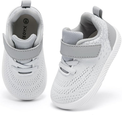 MORENDL Toddler Sneakers Baby Boys & Girls Barefoot Shoes Lightweight Breathable Walking Running
