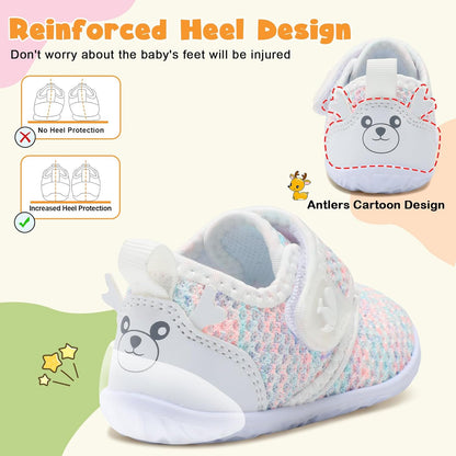 FEETCITY Baby Walking Shoes Barefoot Baby Shoes Infant Sneakers Newborn Crib Shoe Lightweight