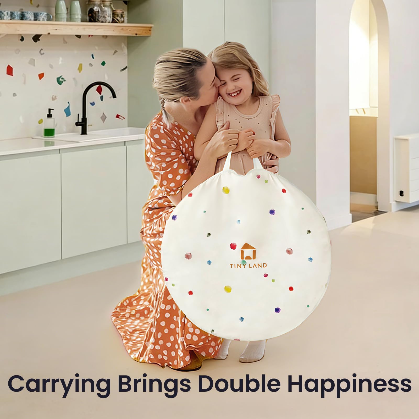 Tiny Land Kids Play Tunnel with Storage Bag for Toddlers and Baby