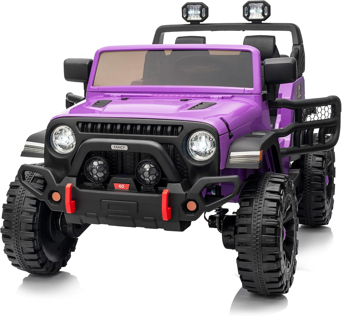 2 Seater Ride on Toy Car for Kids, 24V 4x4 Ride-on Truck Kids Electric Car w/Remote Control, 4x200W