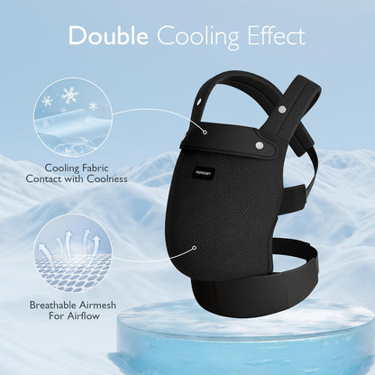 Momcozy Breathable Mesh Baby Carrier, Ergonomic and Lightweight Infant Carrier for 7-44lbs with