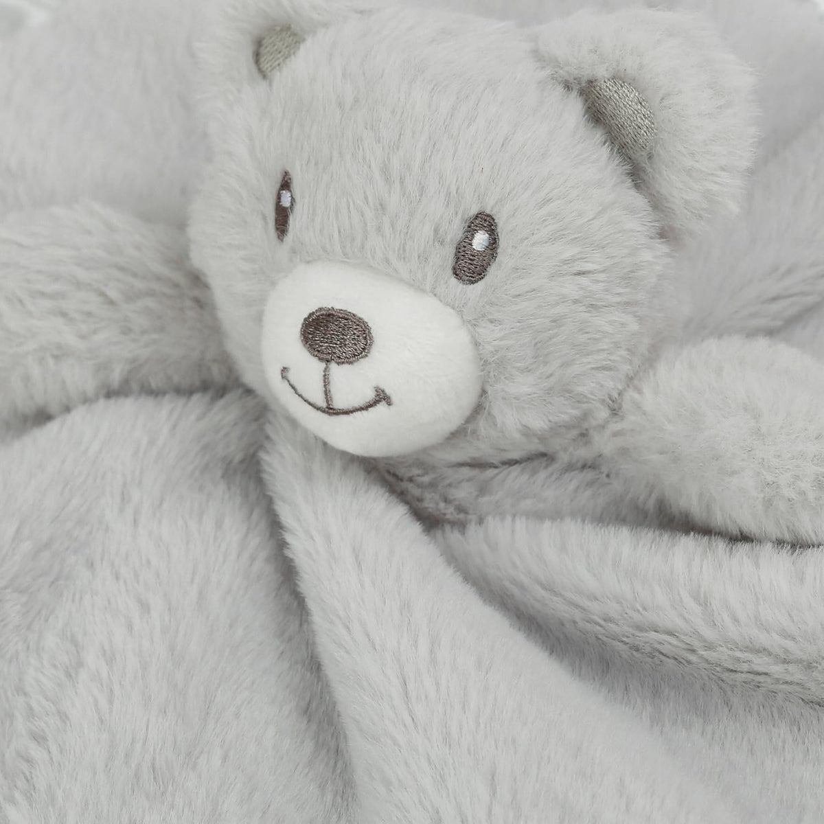 Bear Security Blanket Soft Minky Baby Lovey Animal Plush Blanket Unisex Lovie Gift for Toddler