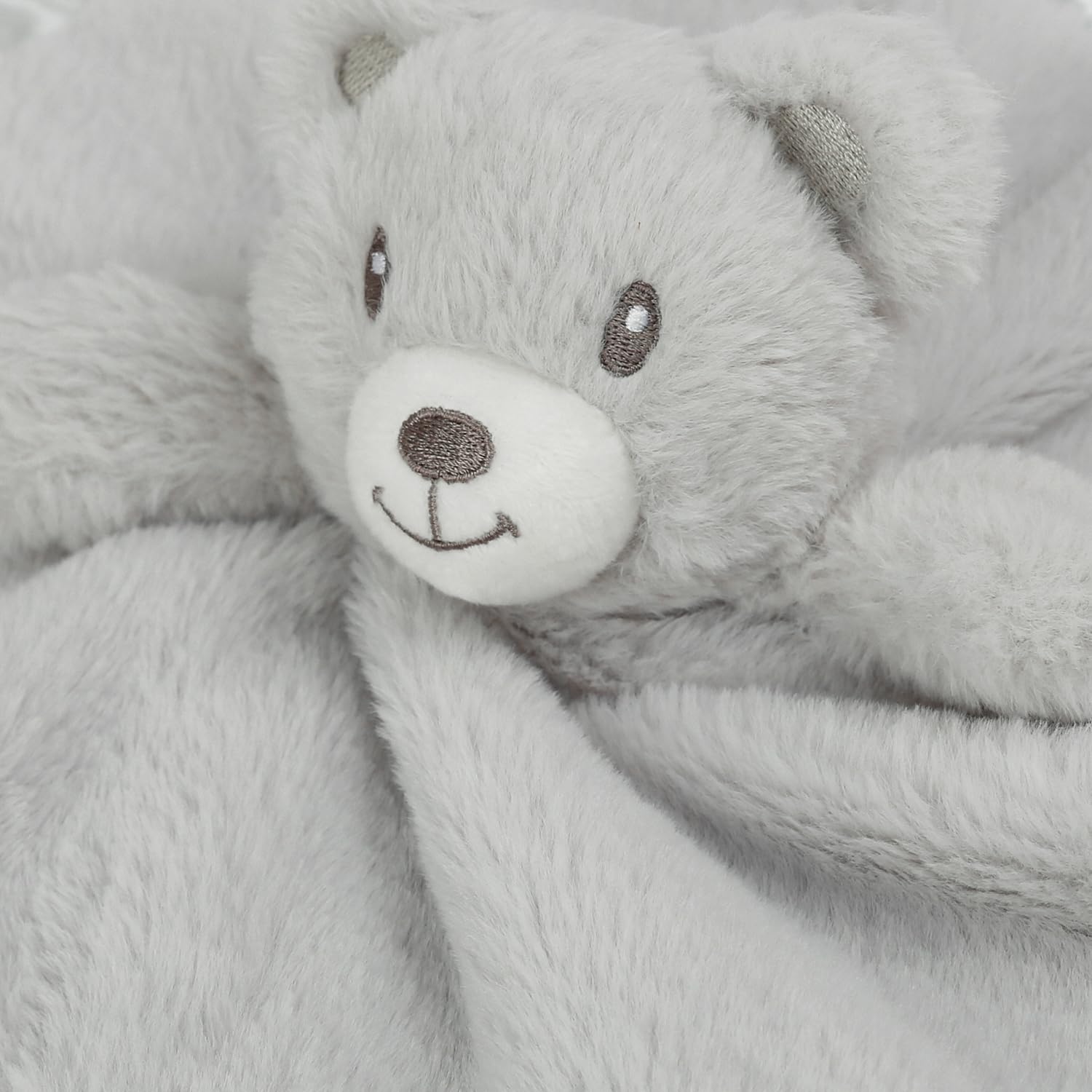 Bear Security Blanket Soft Minky Baby Lovey Animal Plush Blanket Unisex Lovie Gift for Toddler