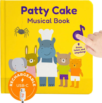 Cali's Books Patty Cake Nursery Rhymes. Interactive Books for 1 Year Old. Sound Book for Toddlers