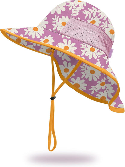 Baby Sun Hat with Neck Flap for Sun Protection Toddler Beach Hat UPF 50+ Outdoors 0-6 Years Boys