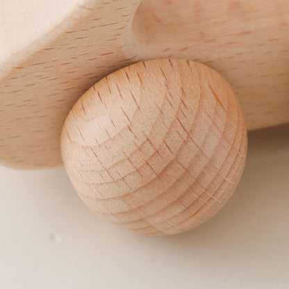 Chriswell Wooden Baby Rattle Set, Newborn Wooden Rattle Toy, Natural Wooden Montessori Baby Grip