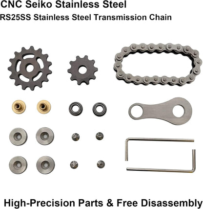 Chain Gear Fidget Spinner, Metal Sprocket Chain Fidget Toy, Stress Anxiety Relief Fidget Toy, Bike