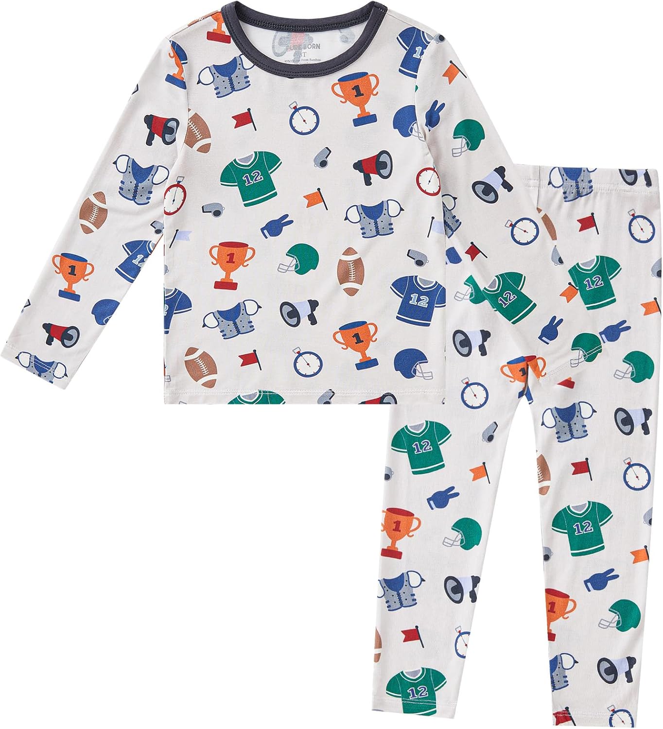 pureborn Baby Viscose From Bamboo Pajamas Set Pjs - Kids Toddler Girl Snug Fit Viscose Sleepwear