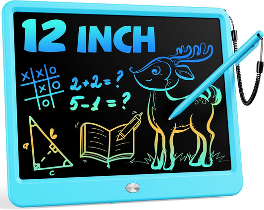 Bravokids 12 Inch LCD Writing Tablet for 3 Year Olds - Electronic Drawing Pad and Doodle Board as