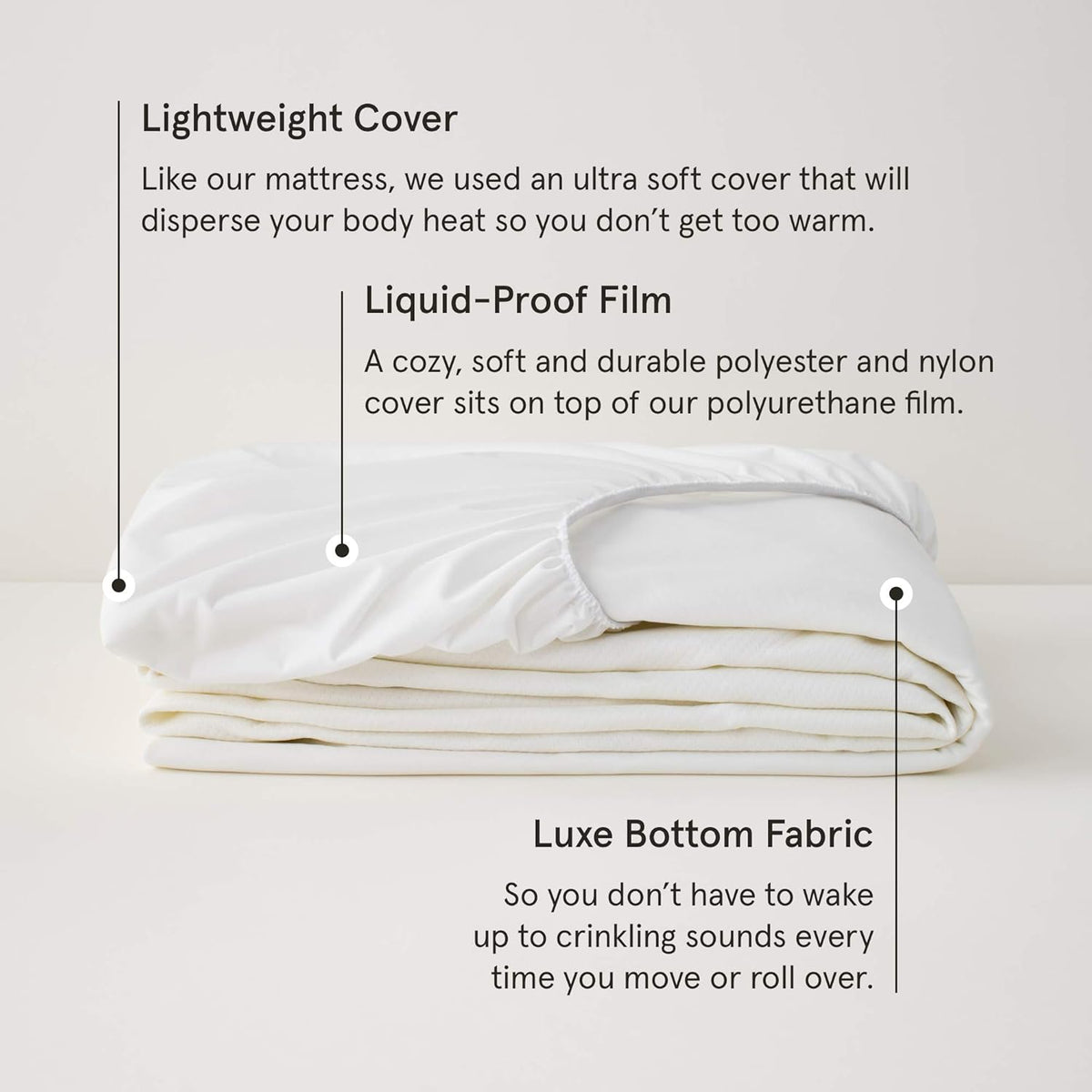 Tuft & Needle Twin XL Mattress Protector - Waterproof, Liquid-Proof, Sleeps Quiet, Fitted Sheet