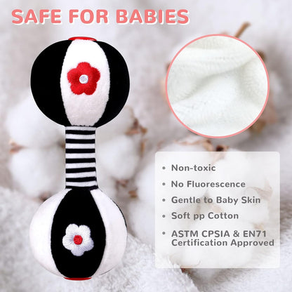 XIXILAND Baby Rattles 0-6 Months Newborn Toys Infant Toys 0-6 Months Rattles for Babies 0-6 Months