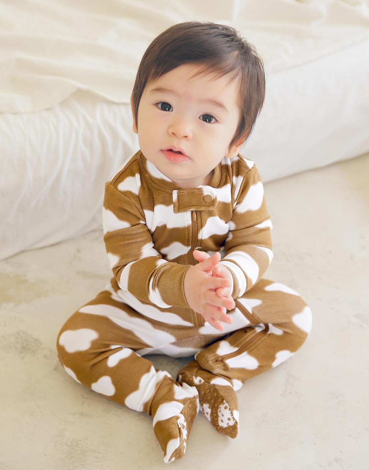 VAENAIT BABY Infant Toddler Boys Girls Footed Pajamas One-PIece Romper Sleep and Play 0M-2T