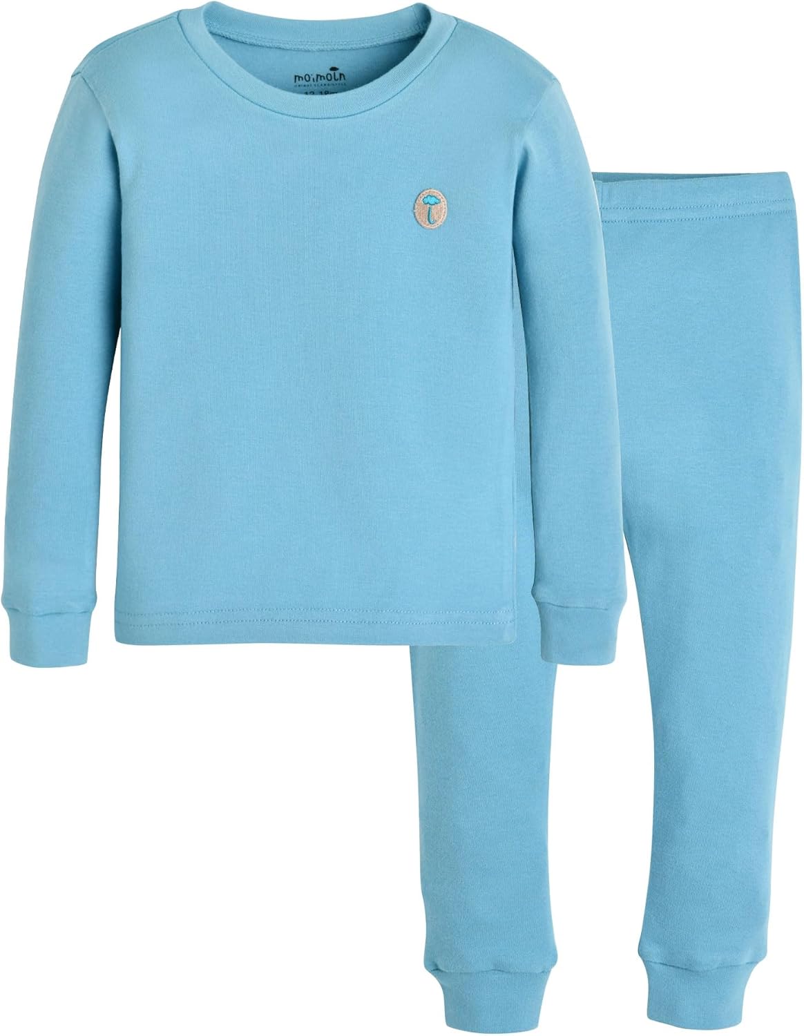moimoln 6M-8Y Modal Cotton Solid Soft Breathable Baby Toddler Boys Girls Snug fit Pjs Long Sleeve