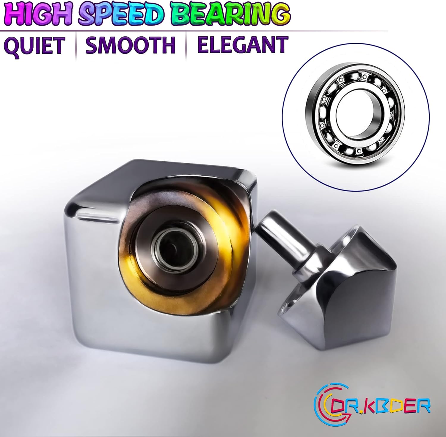 Fidget Spinner Toys Cube Adults, Easter Basket Stuffers for Teens Metal EDC Cool Desk Gadgets