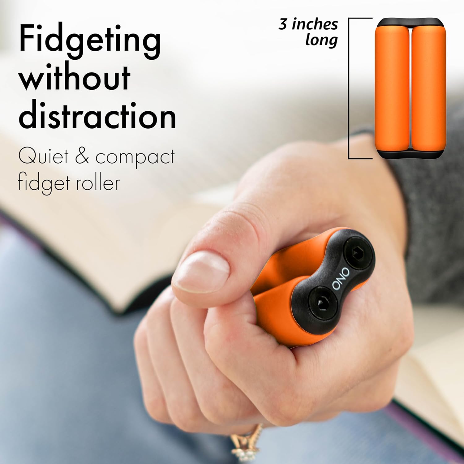 ONO Roller - Handheld Fidget Toy for Adults | Help Relieve Stress, Anxiety, Tension | Promotes