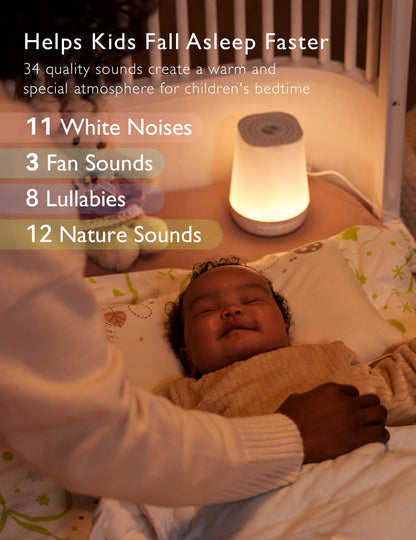 Momcozy Smart Baby Sound Machine with Night Light, White Noise Machine