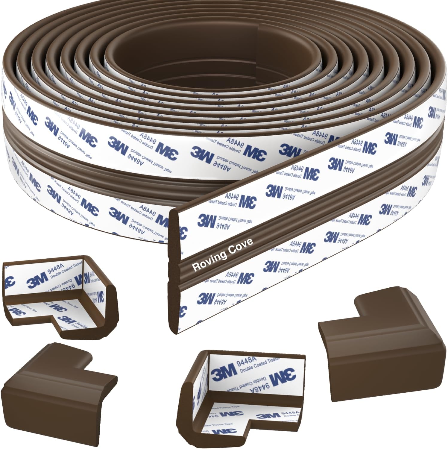 Roving Cove PreFit (Classic) Furniture Edge Corner Protector (Standard 15ft Edge 4 Corners), Baby