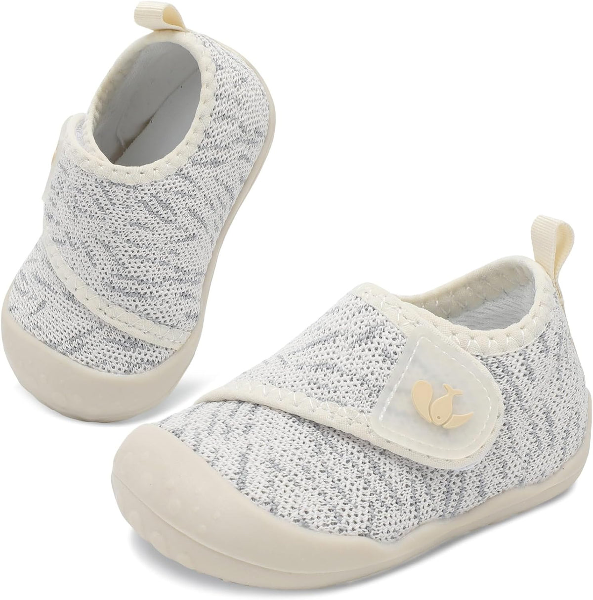 FEETCITY Baby First Walking Shoes Wide Baby Shoes Infant Sneakers Newborn Crib Shoe Barefoot