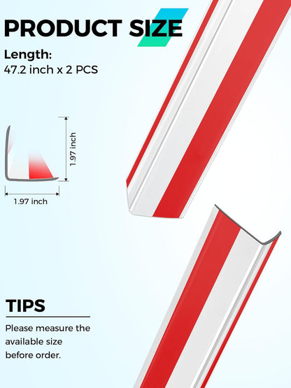 MONOID Wall Corner Protector, 2 PCS Furniture Edge Protection, PC Anti-Bump Guards Avoid Scratching