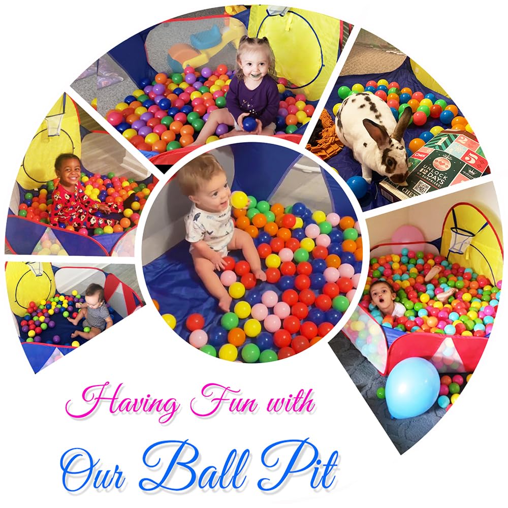 Eocolz Kids Ball Pit Large Pop Up Childrens Ball Pits Tent for Toddlers Playhouse Baby Crawl