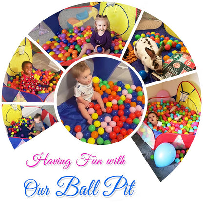 Eocolz Kids Ball Pit Large Pop Up Childrens Ball Pits Tent for Toddlers Playhouse Baby Crawl