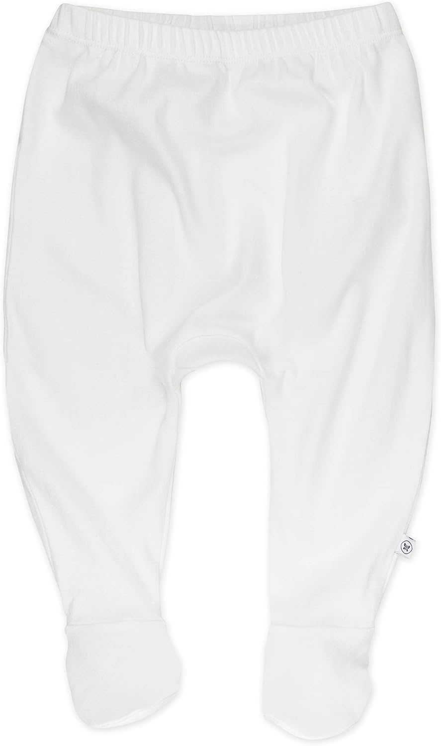 HonestBaby 3-pack Footed Pants Roomy Fit Pull on Bottoms 100% Organic Cotton for Infant Baby Boys