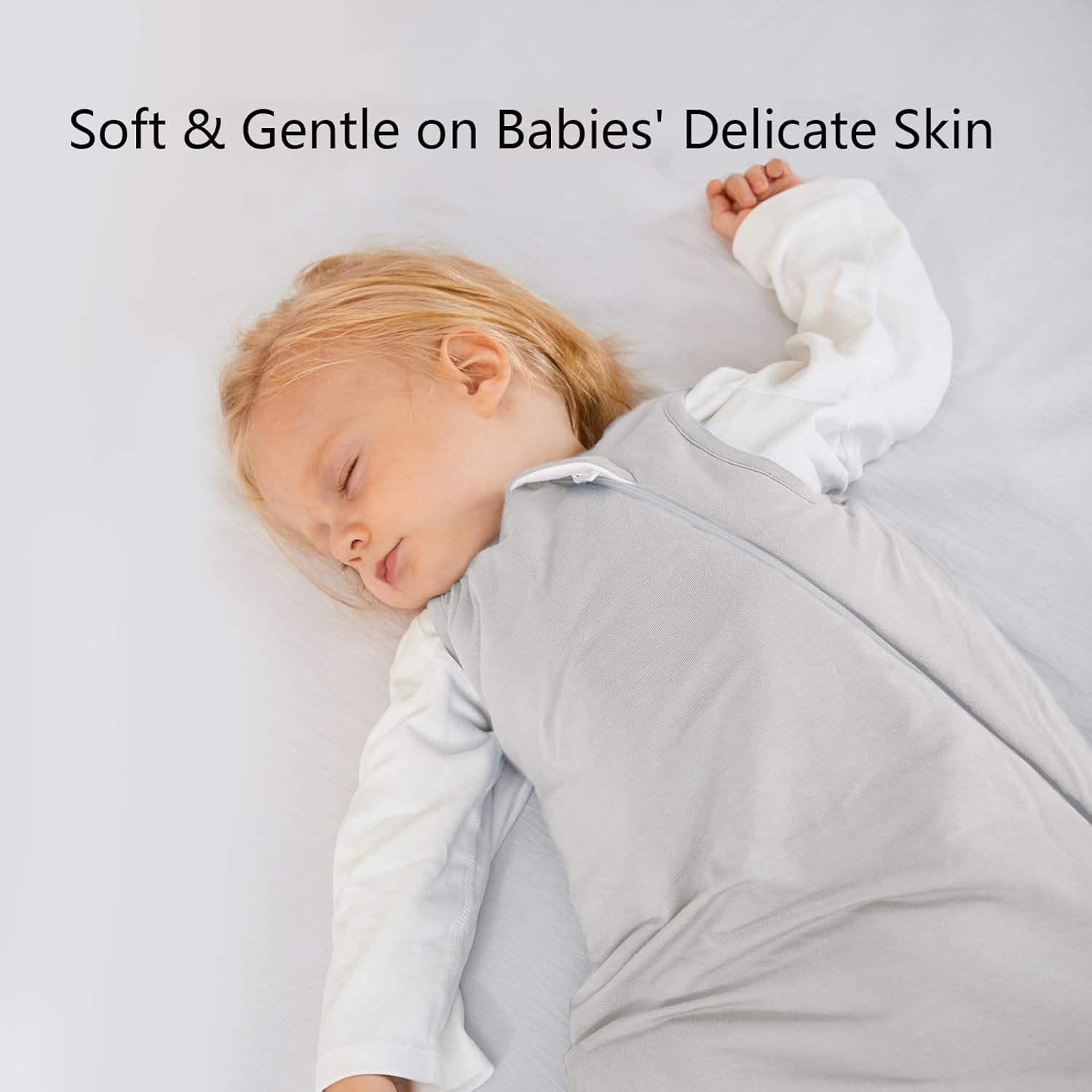 BubblePanda Rayon Made from Bamboo Sleep Sack 12-18 Months 0.5 Tog Soft Lightweight Toddler Sleep