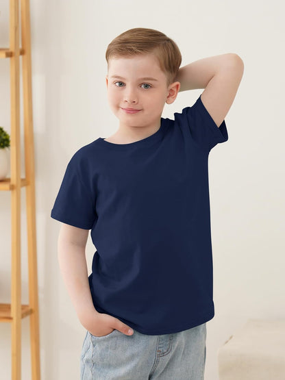 5 Pack Boys Shirts Short Sleeve Shirts for Boys Cotton T-Shirts Kids Toddler Tshirts Tees Clothes
