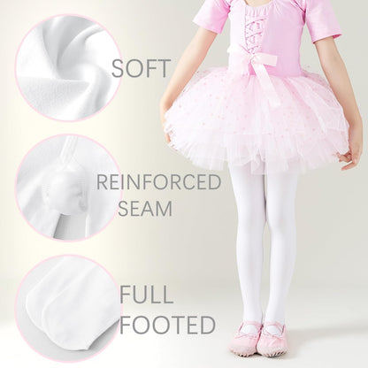Ballet Tights Girls Dance Tights School Girl Footed Leggings Kids Ultra Soft Pantyhose Stockings