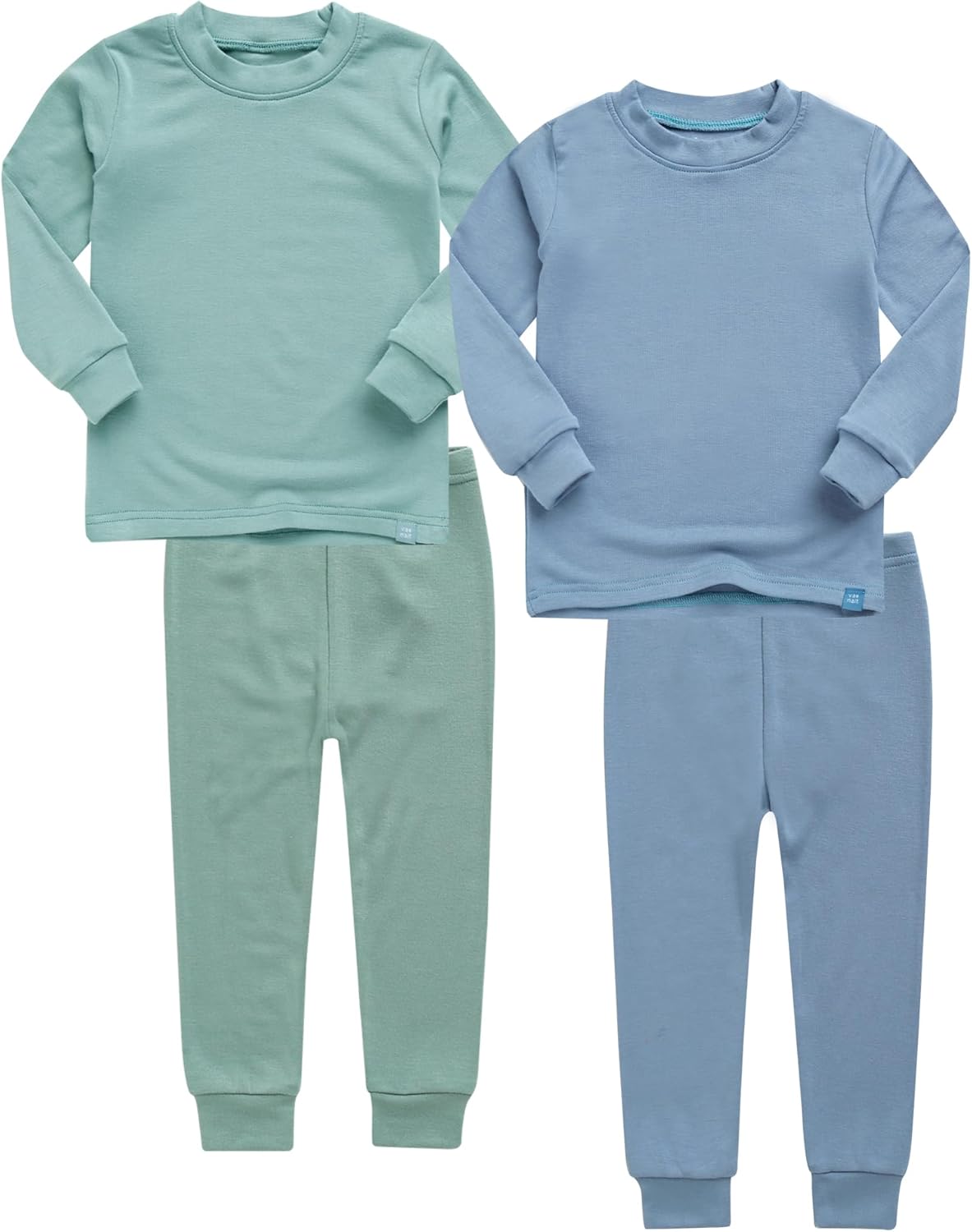 VAENAIT 6M-12Y Toddler Kids Girls Boys Soft Comfy Modal Tencel Solid Raglan Sleepwear Pajamas Pjs