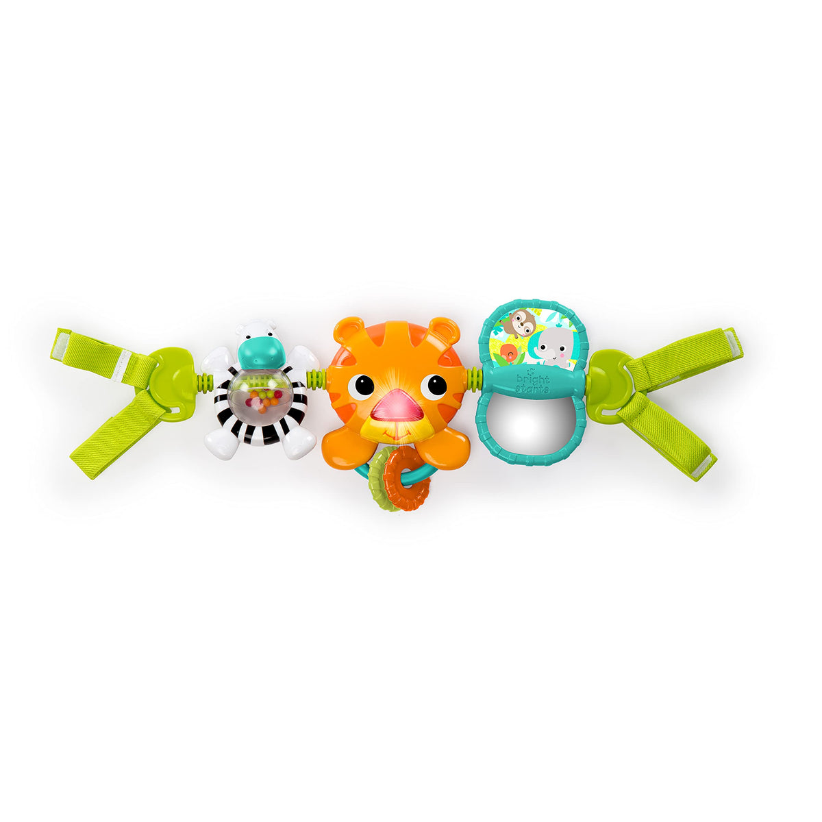 Bright Starts Take Along Musical Carrier Baby Activity Toy Bar, Hanging Car Seat Toy, 4 Fun