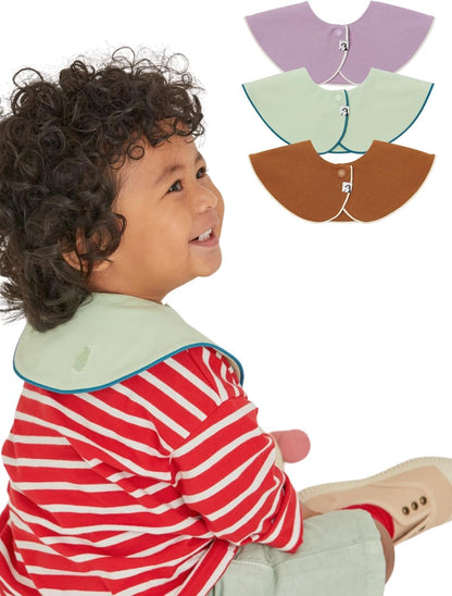 Konny Baby Bibs 5-Pack, 360 ° Rotate, Soft and Absorbent Bandana Drooling for Boys Girls baby