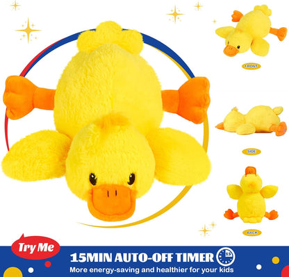 Glow Guards 12'' Musical Light Up Yellow Duck Stuffed Animal LED Glowing Singing Soft Plush Toy