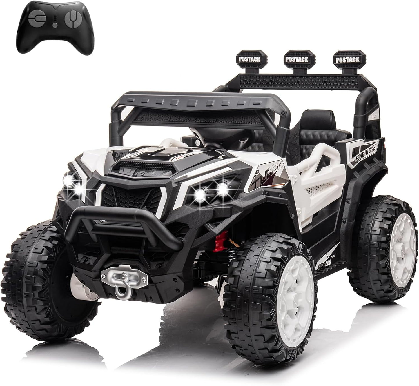 24V Ride On Car for Kids, 4x4 Kids Electric Car with Remote Control Off Road, Children Car with