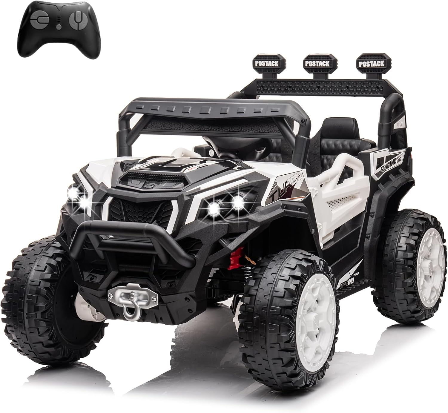 24V Ride On Car for Kids, 4x4 Kids Electric Car with Remote Control Off Road, Children Car with