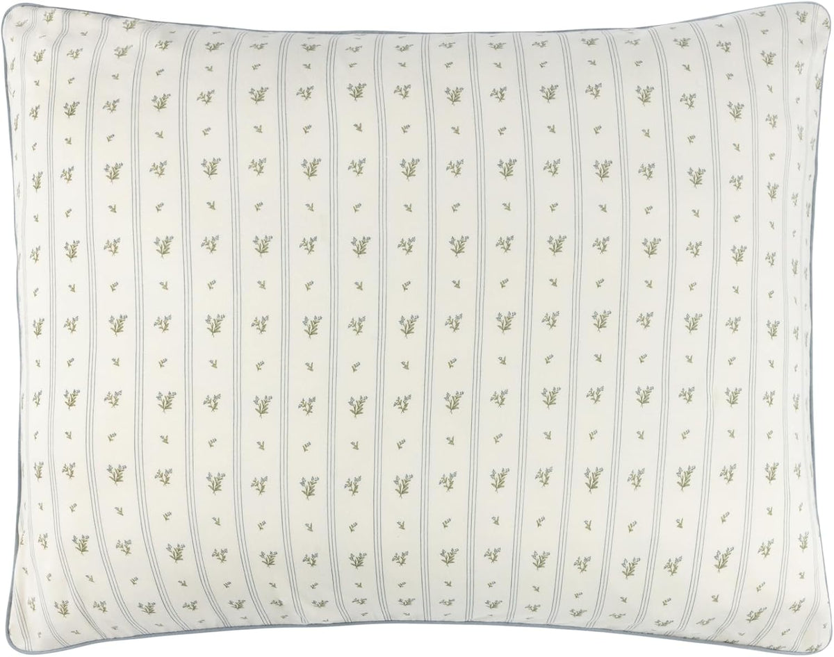 Ely's & Co. Decorative Pillowcase, 20"x26" (Insert Not Included) - Blue Linear Berry Leaf Collection